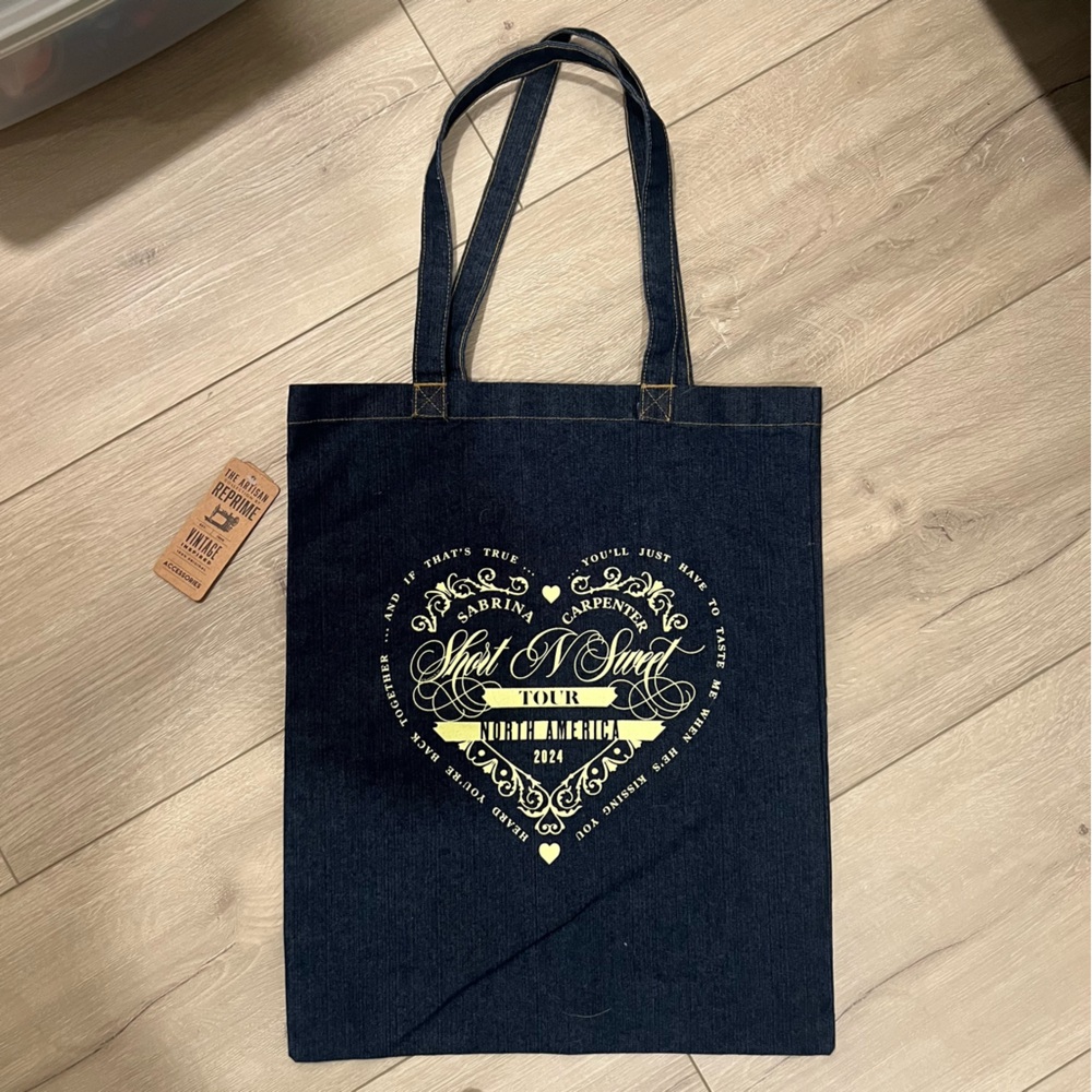Sabrina Carpenter Short ‘N Sweet Denim Tote Bag
